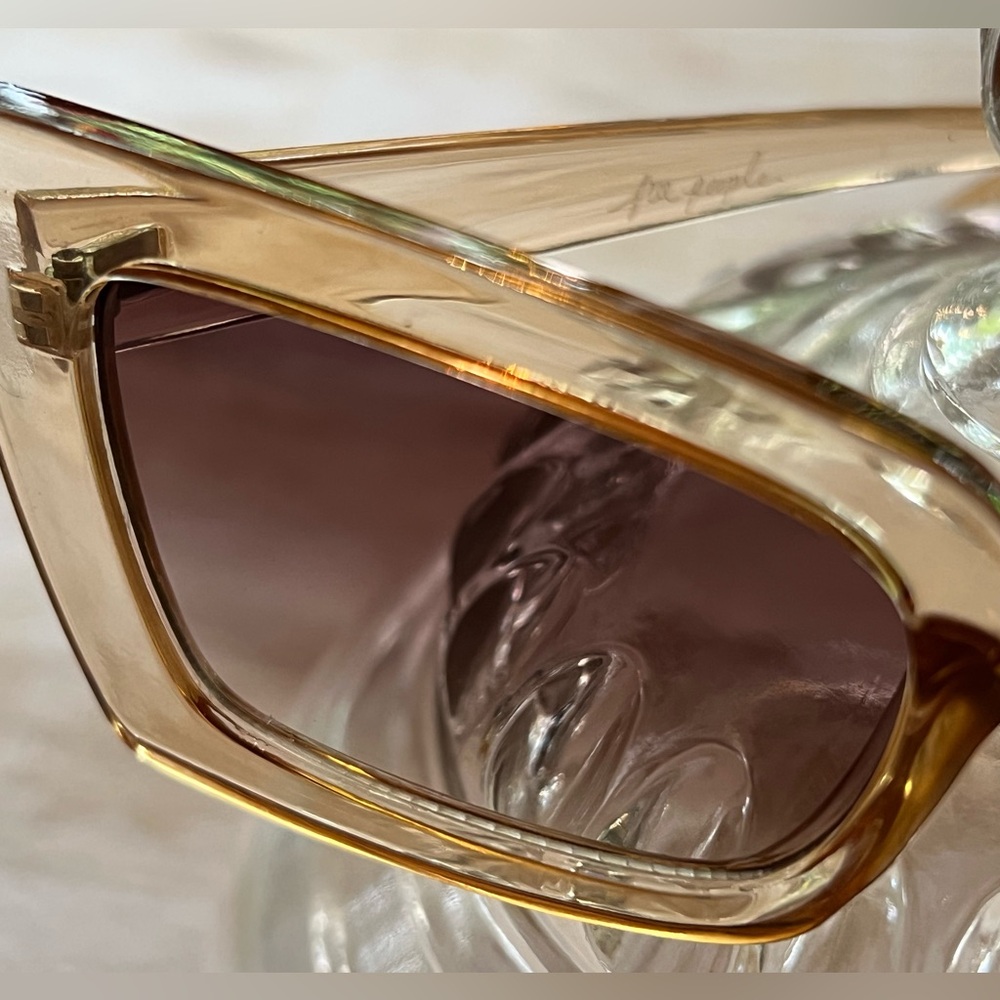 Free People Brown Clear Cat-Eye Sunglasses - Picture 4 of 5